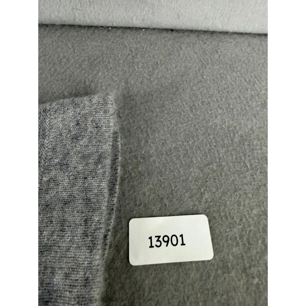 Griffen‎ Cashmere Sweater Womens XL Black Gray Quiet Luxury Dark Academia Stripe